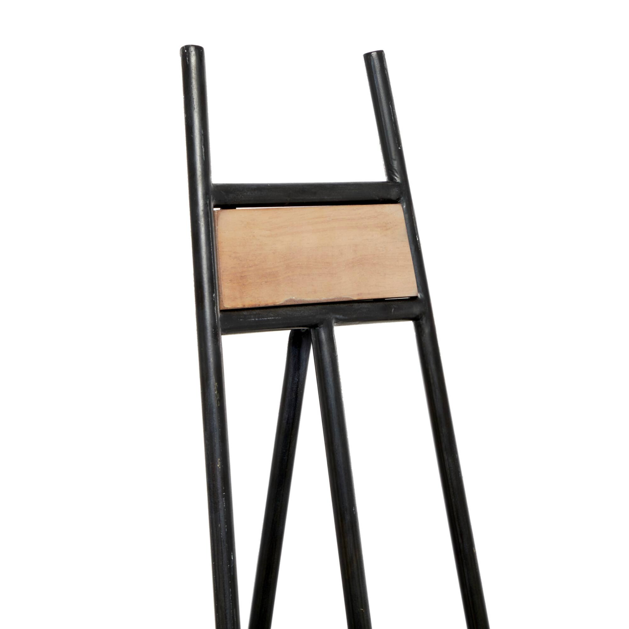 52" Black Iron Industrial Easel